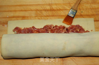豆皮肉卷的做法步骤：9