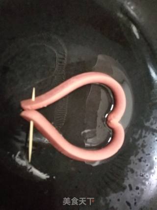 爱心火腿鸡蛋的做法步骤：5