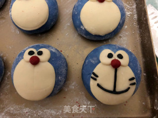 叮当猫豆沙麻薯包的做法步骤：12