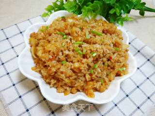 辣白菜肉丁炒饭的做法步骤：12