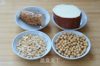 红薯山药燕麦豆浆的做法步骤：1