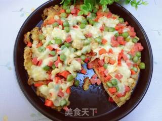 米饭蛋皮披萨的做法步骤：15