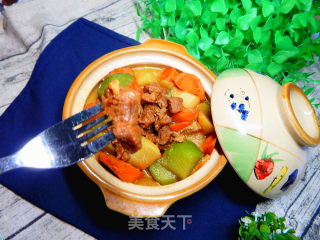 青红萝卜烧羊肉的做法步骤：19