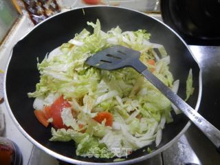 白菜烧羊肉卷的做法步骤：12