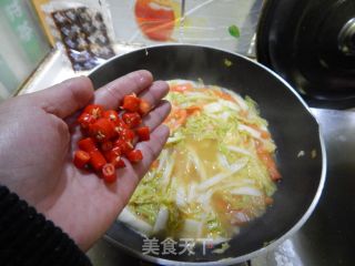 白菜烧羊肉卷的做法步骤：16
