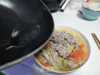 白菜烧羊肉卷的做法步骤：23