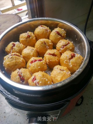枣丁肉香酿豆腐的做法步骤：8