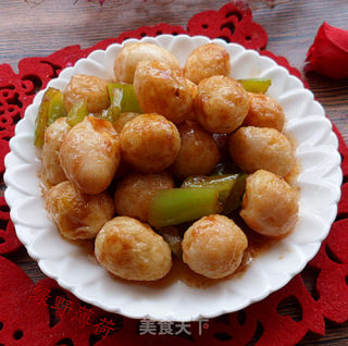 茄汁虎皮鹌鹑蛋的做法步骤：7