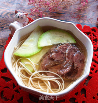 蚝油酱牛肉西葫芦面的做法步骤：6