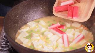 蟹黄豆腐的做法步骤：12