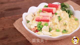 蟹黄豆腐的做法步骤：19