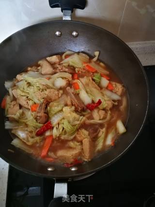 白菜炖冻豆腐的做法步骤：7