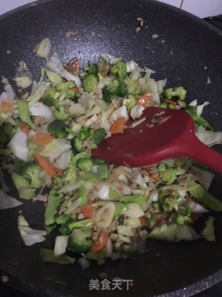 肉末小炒青菜的做法步骤：3