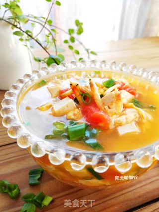 西红柿豆腐汤的做法步骤：14