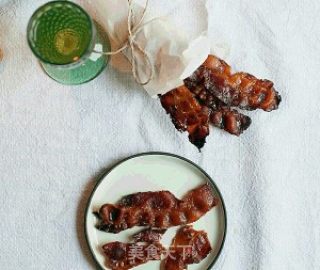 蜜渍培根肉脯的做法步骤：4