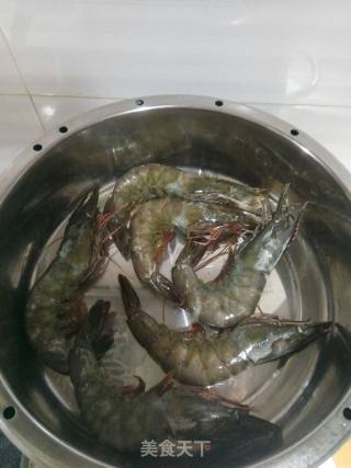 清蒸海虾的做法步骤：2
