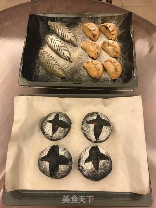 黑芝麻枸杞面包的做法步骤：9