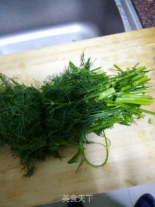 小茴菜鸡蛋汤的做法步骤：2