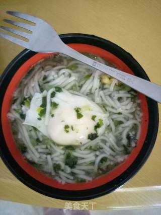 鸡蛋青菜面的做法步骤：5