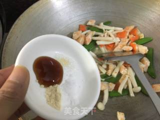 墨鱼胶炒时蔬的做法步骤：12