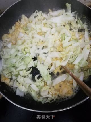鸡蛋炒米粉的做法步骤：5