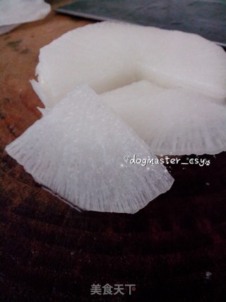 【萝卜小炒肉】的做法步骤：1