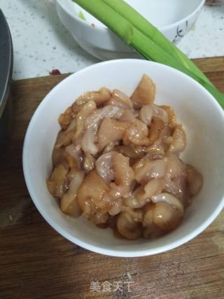 扁豆鸡脯肉的做法步骤：2