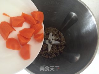 红豆胡萝卜豆浆的做法步骤：4