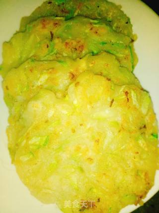 西葫芦面饼的做法步骤：7