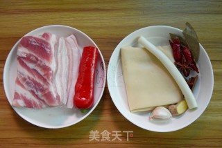 豆皮结烧肉的做法步骤：1