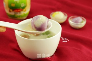 可以吃的小石头--甜酒雨花石汤圆的做法步骤：9