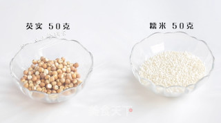 芡实糯米粥的做法步骤：1