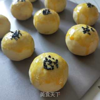 fluff金沙奶黄蛋挞酥的做法步骤：35
