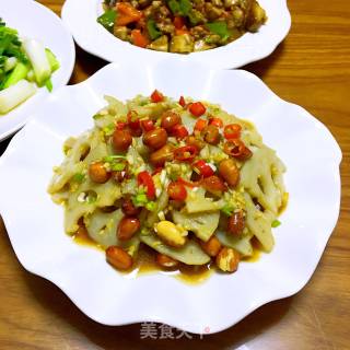 花生米拌藕片的做法步骤：10