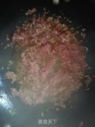 麻辣肉末米粉的做法步骤：3