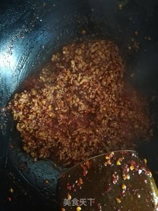 麻辣肉末米粉的做法步骤：6