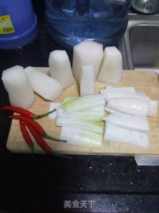 酸脆萝卜皮的做法步骤：2