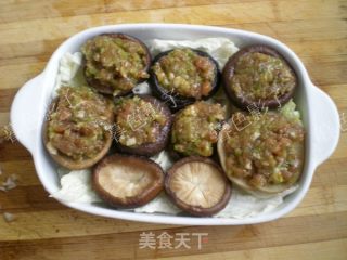 花菇番茄酱蒸肉的做法步骤：7