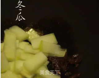 潮音潮人：潮汕菜脯焖冬瓜的做法步骤：5