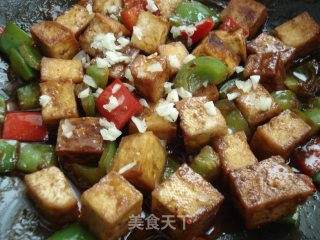沙茶酱烧豆腐的做法步骤：10