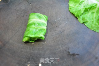 白菜（百财）肉卷的做法步骤：8