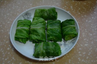 白菜（百财）肉卷的做法步骤：9