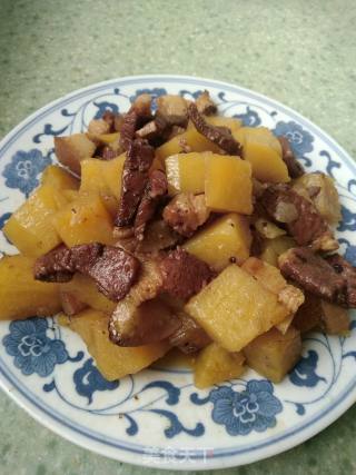 快手版土豆红烧肉的做法步骤：5
