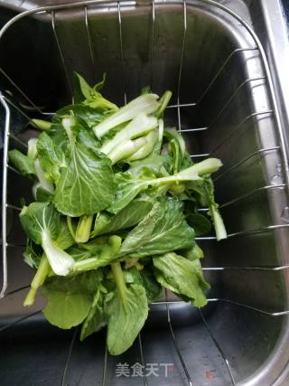 素炒油菜的做法步骤：1