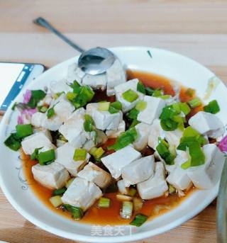 小葱拌豆腐的做法步骤：4
