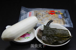 海带丝花蛤汤的做法步骤：1