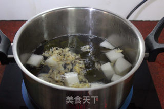海带丝花蛤汤的做法步骤：6