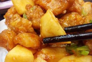 #花样美食#百变水果~苹果巴沙咕噜肉的做法步骤：20