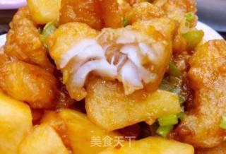 #花样美食#百变水果~苹果巴沙咕噜肉的做法步骤：21