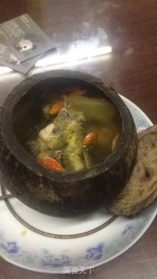 椰子炖乌鸡汤的做法步骤：6